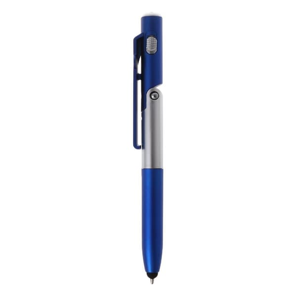 1st Multifunktionspenna 4i1 Kulspets-LED-Stylus-Mobilstativ Röd