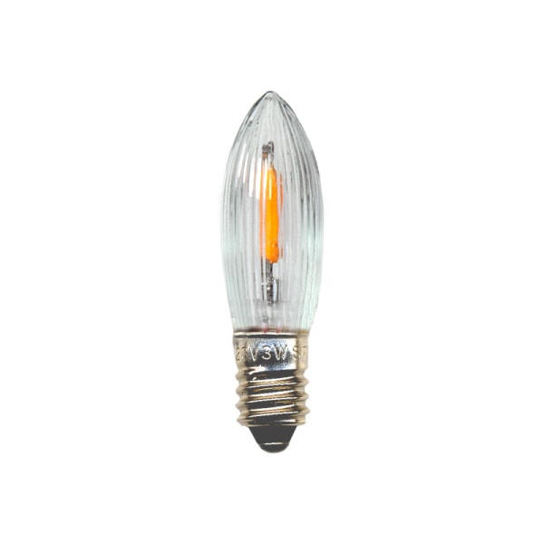 3st LED-lampor filament för adventsljusstakar E10 universal