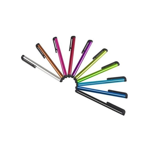 10 st Stylus- Touchpennor för mobil, surfplattor i olika färge Blå