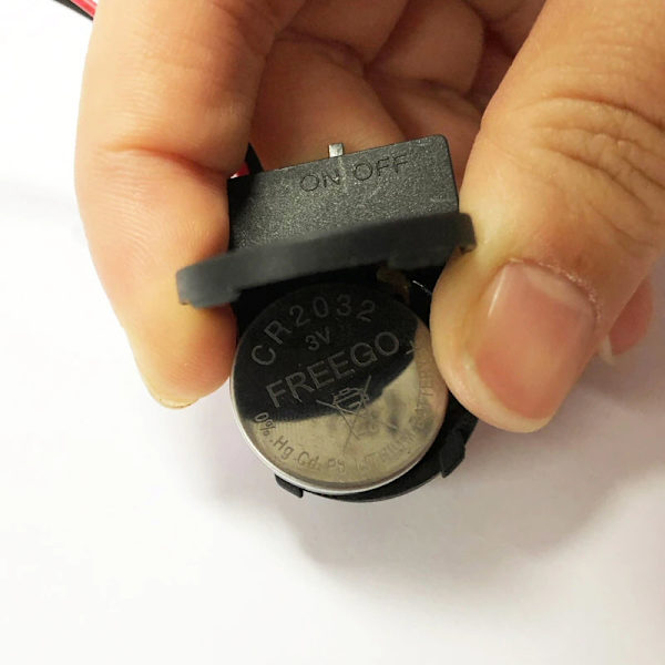 1 Batterikassett Batterihållare Batterilåda för 1xCR2032 med