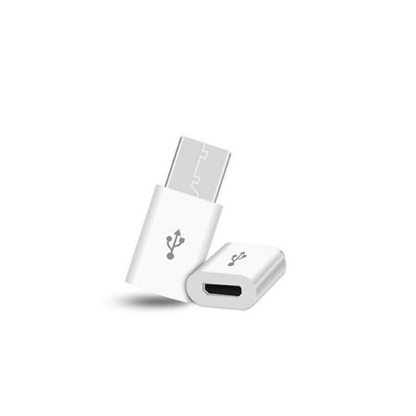 Adapterkontakt micro-USB (hona) till USB-C (hane) Svart