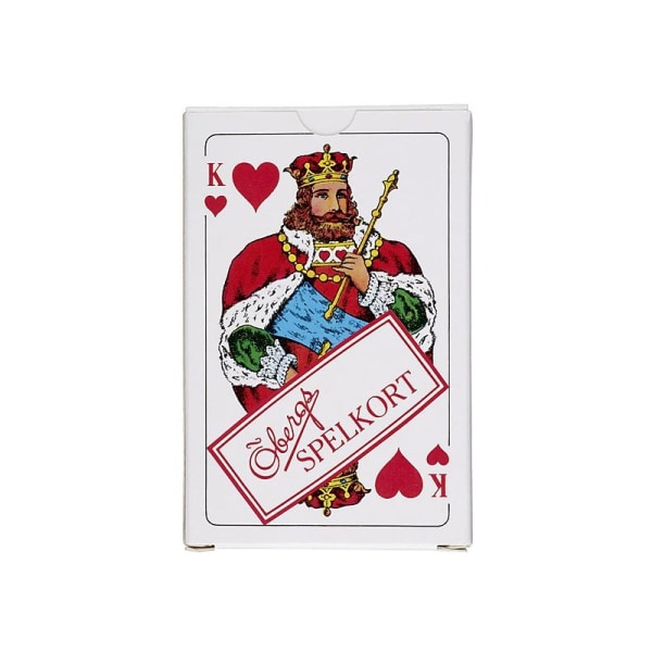 10st Öbergs Riktiga Spelkort Kortlek Poker Patiens Spel Röd