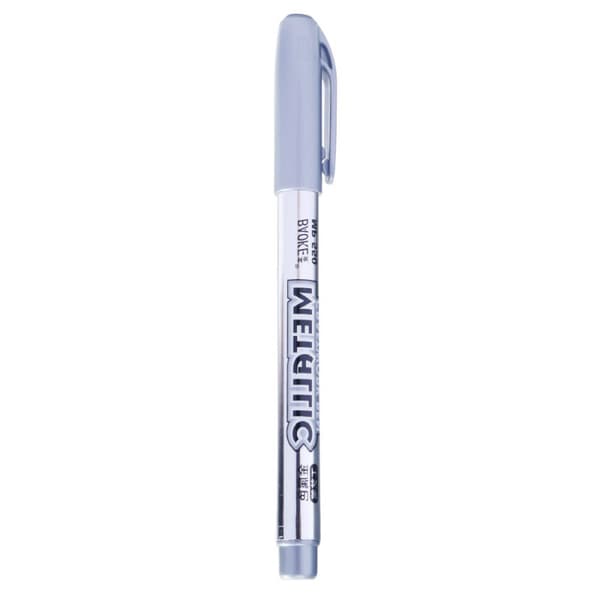1-pack Metallic-penna, Guldpenna eller Silverpenna Silver