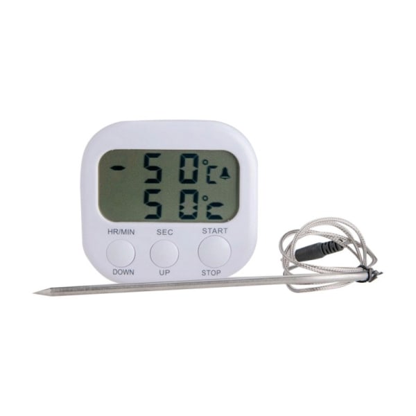 Grill- Ugn- Bak- Matlagningstermometer - 300 grader med TIMER