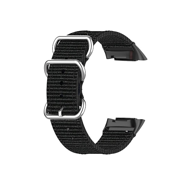Nylon Armband Rem Svettsäker Bälte Andningsbar Justerbart Band Black Silver connector