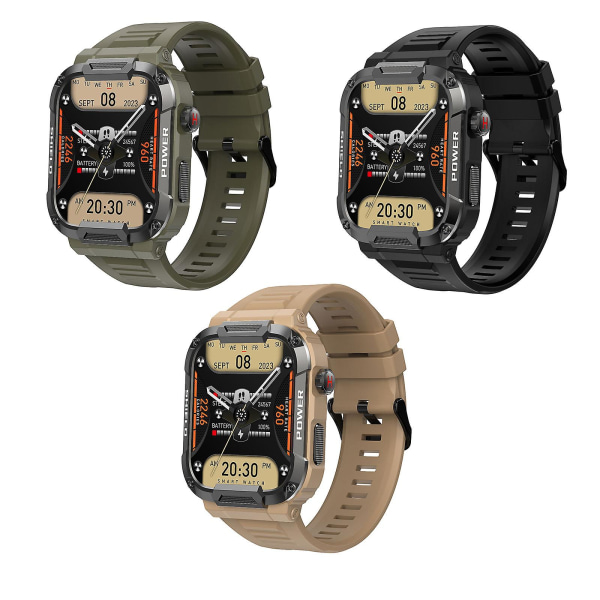Gard Pro Ultra Smart Watch Mk66, Military Magnetic Charging Smart Watch, Full Touch Screen Black