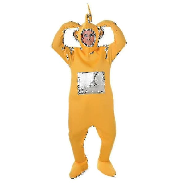 4 Farver Teletubbies Roll Voksen Sjov Kostume W-Perfekt Gul yellow s