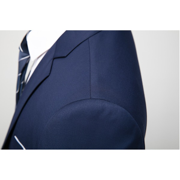 Herrar 3-delad Slim Fit Kostymset, Solid Jacka Väst Byxor Navy blue Navy blue 4XL