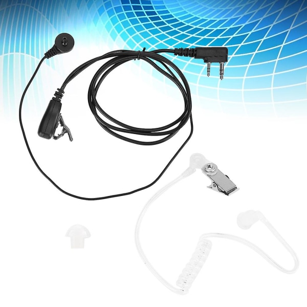 2 Pin Tube hörlur med hals Mic Intercom hörlurar Headset för Hytera Puxing Radio
