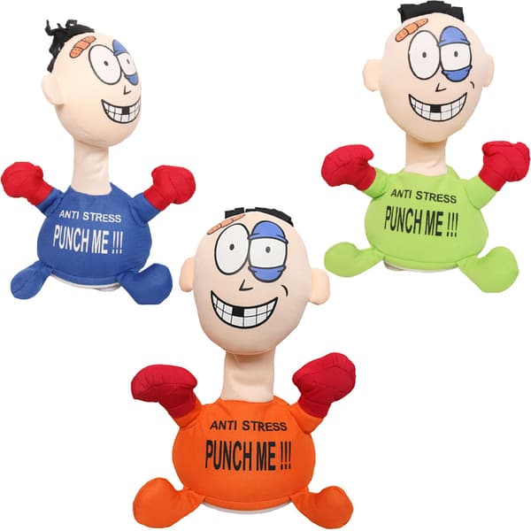Holdbar Stressafvisende Punch Me Skrigende Dukke Orange