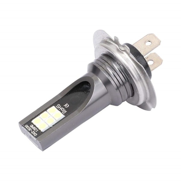2 x H7 LED-forlygter til bil DC12-24 6500K