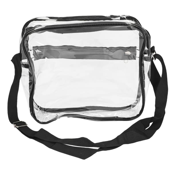 Transparent axelväska i klar tote-modell med blixtlås för utomhusresor 0.3