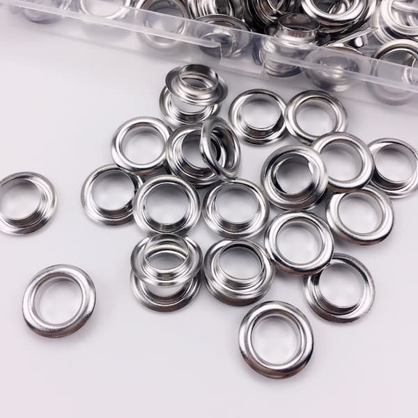 Maljesett med maljer, 100 sett maljer 12mm, reparasjonssett for presenning