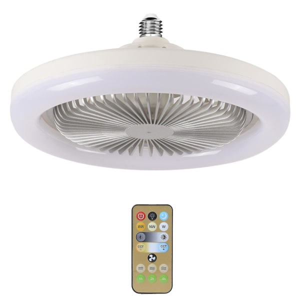 LED-takfläkt 30w kylare med fjärrkontroll 2800k-6500k modern hembelysning