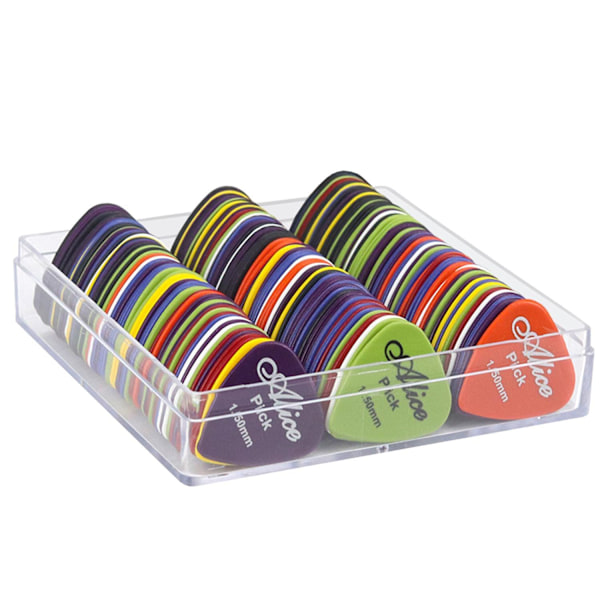 Stiliga Gitarrplektrum: 50-pack, Flera Färger & Tjocklekar Multicolor multifärg