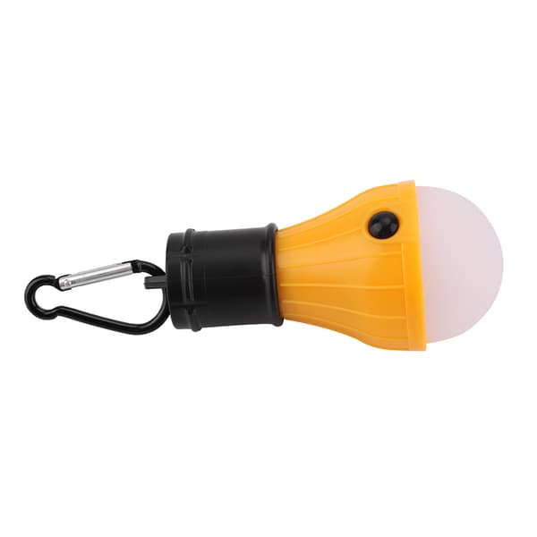 Mini Bærbar 3 LED Telthængende Lygte Udendørsfiskeri Campinglampe (Gul) 0.1
