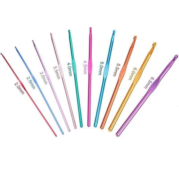 Mega kit med virknålar, markörer, måttband - Knitting Kit Multicolor multifärg