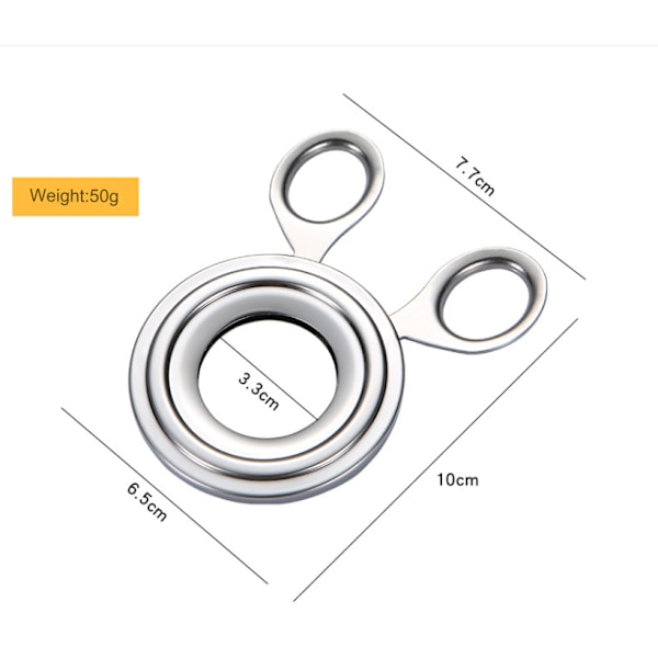 Kokt Äggverktyg Äggskalsskärare Rostfritt Stål Äggklippare Enkel Äggpelare Köksredskap Skär Av Topparna På Kokta Ägg På Sekunder