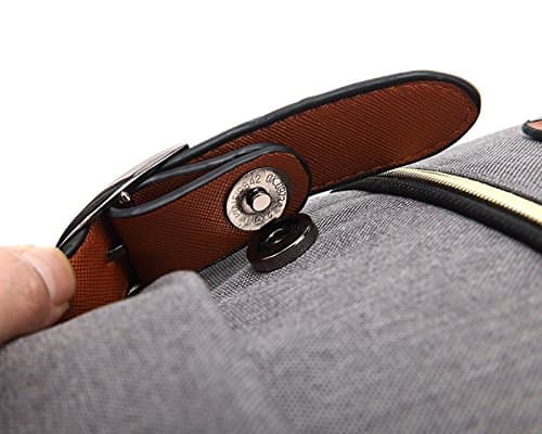 Unisex Canvas Rygsæk Laptop Rygsæk Skoletaske Tilbage til Skolen grey