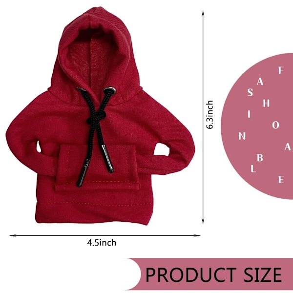Bil Hoodie Skydd Design Dekoration Växelspak - Röd Red Röd