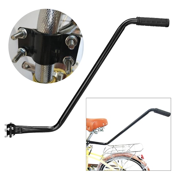 Cykelstång - Hjälphandtag till Cykel Black Svart