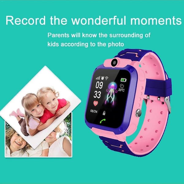 4G Smartklokke for barn 4G Smartwatch WIFI Tracker Stemmechat Video [GGL] Style B