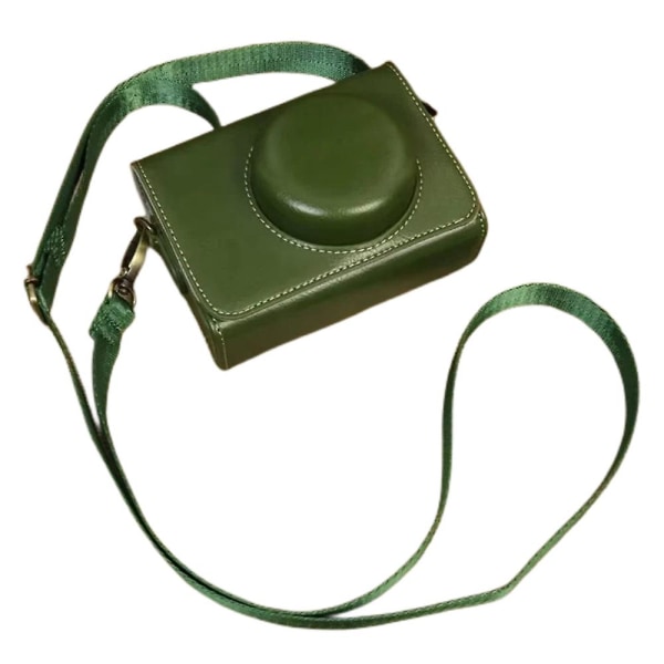 Kameraväska för Sony Zv-1 / Zv-1 Ii / Zv-1f Pu case med axelrem, Green