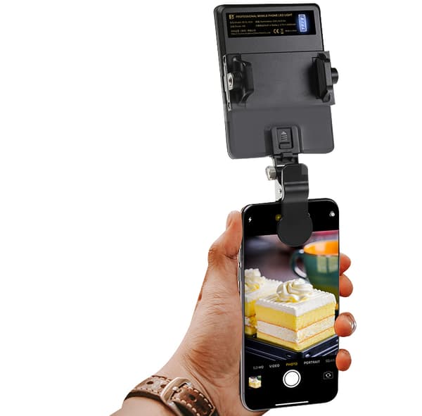 60 LED Højtydende Genopladelig Clip-on Videolys