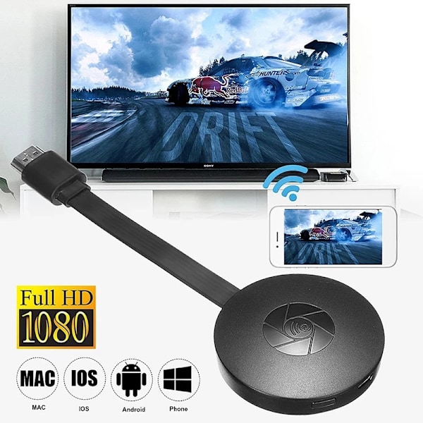 Trådlös HDTV Wifi HDMI-mottagare, 2.4G, 1080P