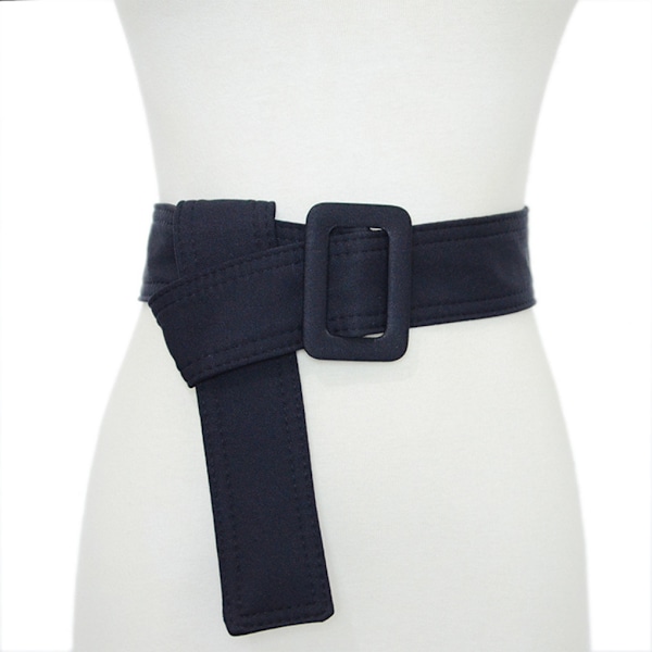 Kvinnor trenchcoat bälte breda applikationer flexibel och just Dark blue
