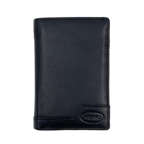 Lompakko miehille nahkaa Musta Black one size
