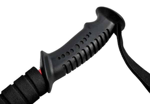 Gåstave / Vandrestave med forskellige gummispidser Black Svart