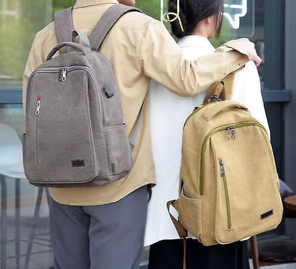 USB Unisex ryggsäck-- 29 *13 *42cm 29 *13 *42cm khaki