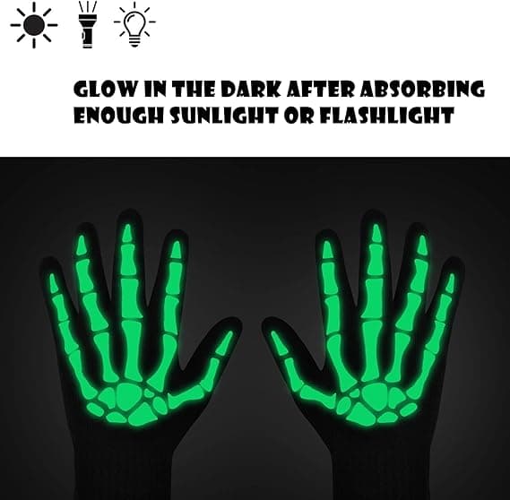 Touchscreen-handsker med varme til Halloween Cosplayfest og daglig brug - 2 par