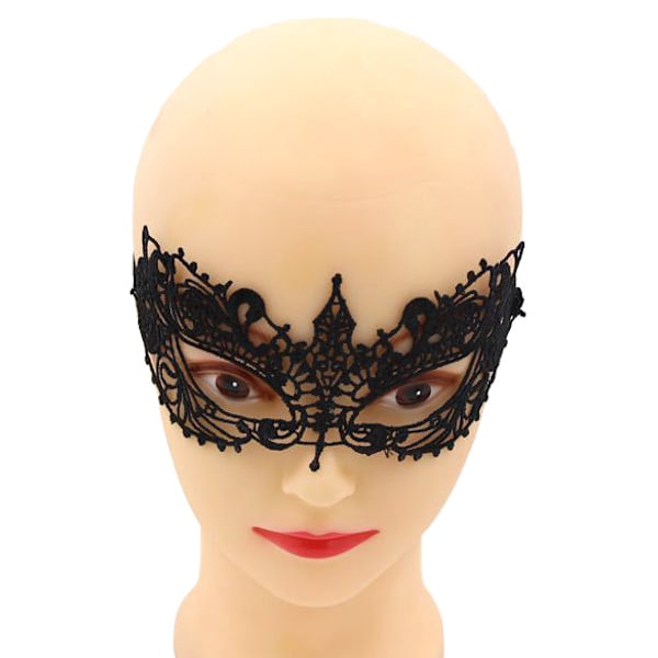 Svart Ögonmask - Glamorös & Sensuell Svart Black one size