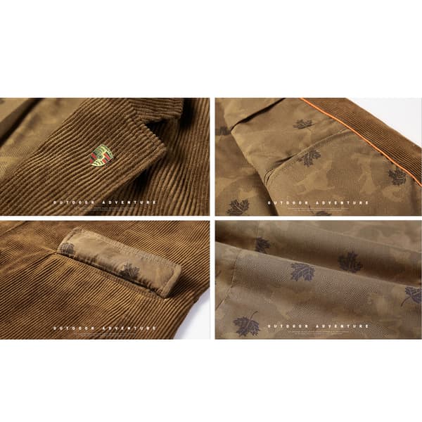 Vintage blazer til afslappet fløjlsdragt til mænd blå blue 3XL