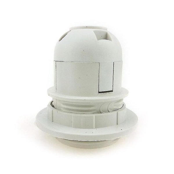 Skruv Es E27 M10 glödlampa Lamphållare Pendelsockel Lampskärm krage white
