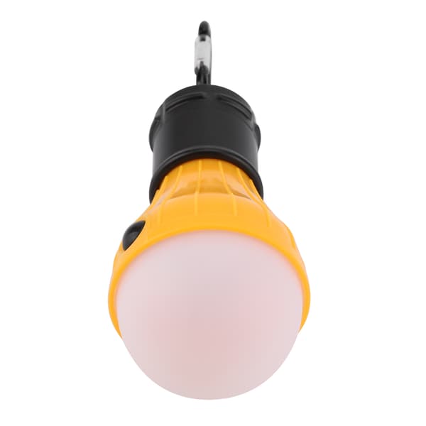 Mini Bærbar 3 LED Telthængende Lygte Udendørsfiskeri Campinglampe (Gul) 0.1