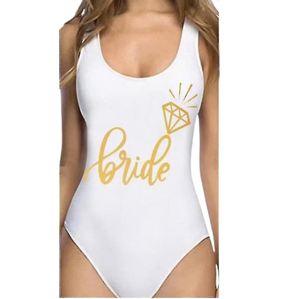 Baddräkt Bride Amp; Brudbaddräkt Strandkläder för kvinnor Black Bride Tribe Black Bride Tribe L