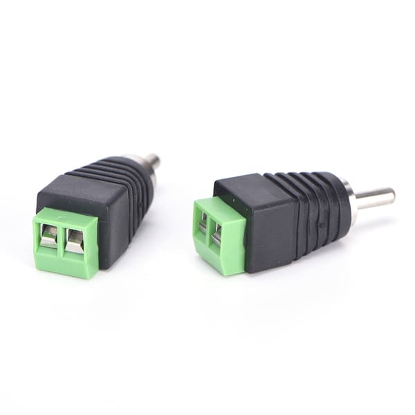 4 st Högtalarkabel till o Han RCA-kontakt Adapteruttag P