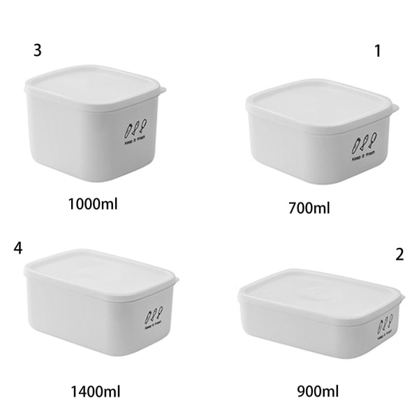 Stora matförvaringsbehållare med lock Multifunktionell 700ml