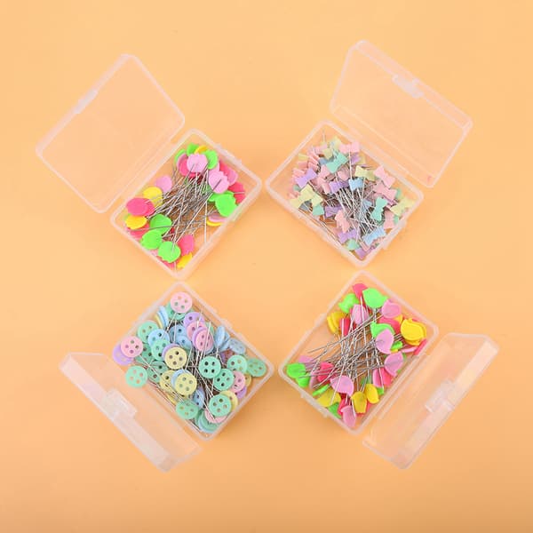 300 st Flower Button Head Pins DIY Quiltverktyg Sytillbehör (Typ 2)