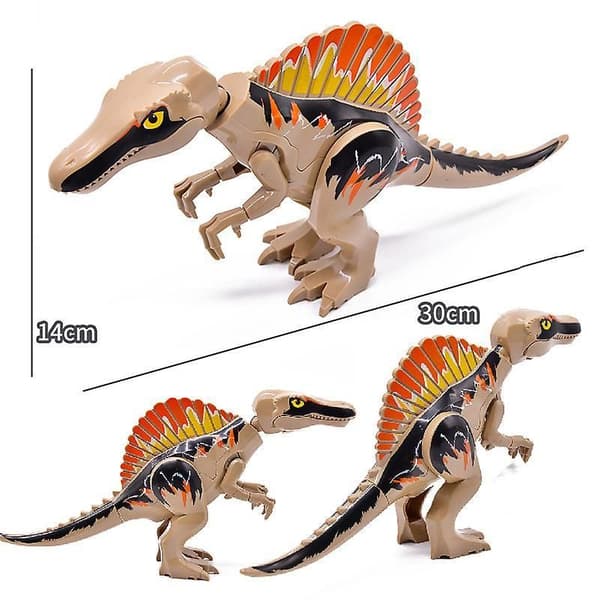 "Large Jurassic Dinosaur World Park Building Blocks Spinosaurus Building Blocks Children's Gift"