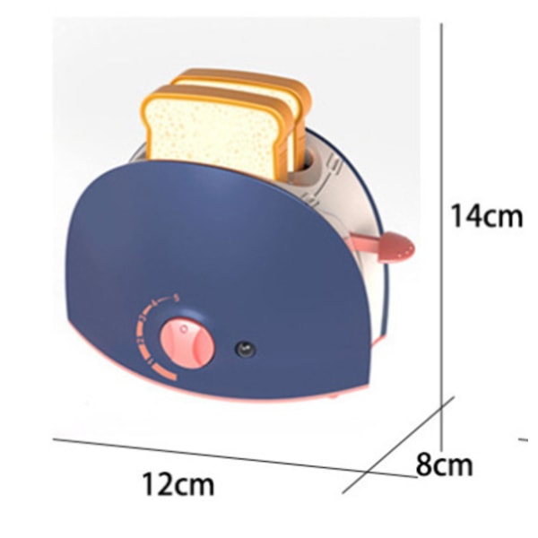 Simuleringskök leksak tvättmaskin brödrost mikrovågsugn låtsaslek kreativt barnleksaker, simuleringsbelysning Bread Maker