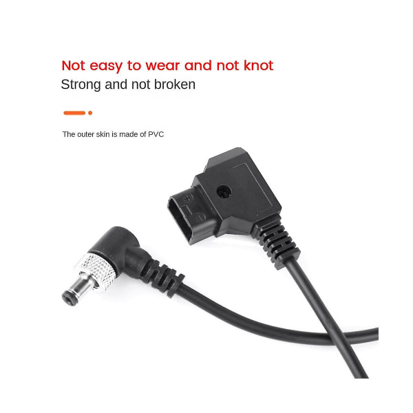 D-tap Plug To Dc Port DC Monitor Matningskabel Power Strömtråd med lås för Bmpc// Monit