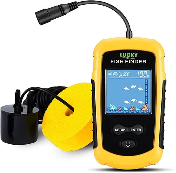 Kajak Portable Fish Depth Finder Vatten Handhållen Fish Finder