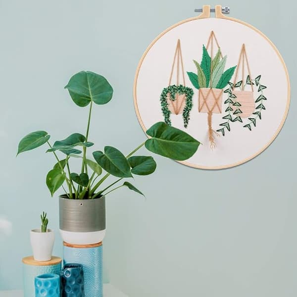 Broderikit för nybörjare, DIY korsstygnsbroderi startkit,