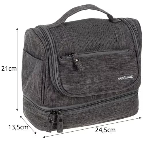 Makeup Taske / Toilet Taske / Toilettaske - Makeup Bag Grey grå