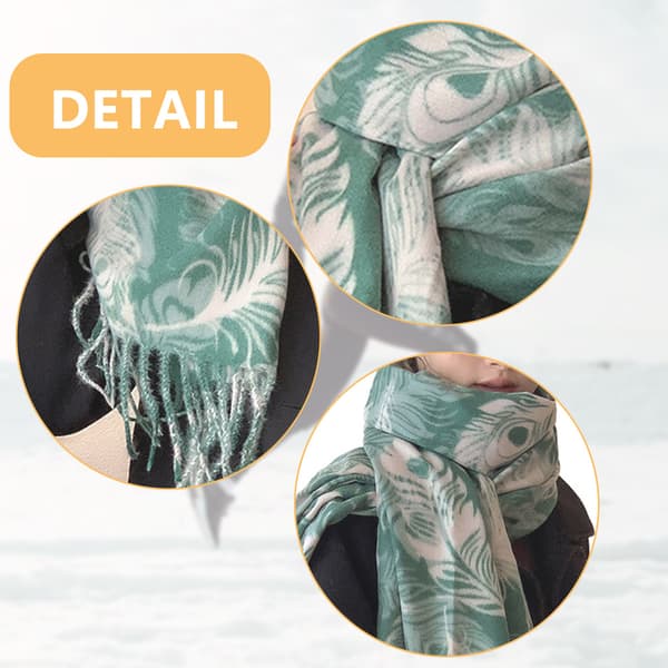 Sjal til kvinder, ternet sjal, vintervarm pashmina, tartansjal