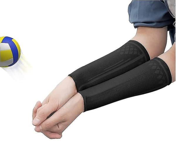Volleybollarmskydd Volleybollärmar Underarmsärmar Volleybollutrustning Black Black M